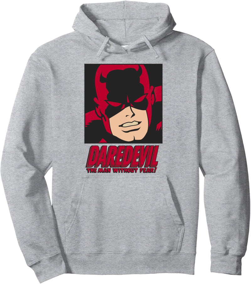 Marvel Daredevil The Man Without Fear Comic Face Pullover Hoodie