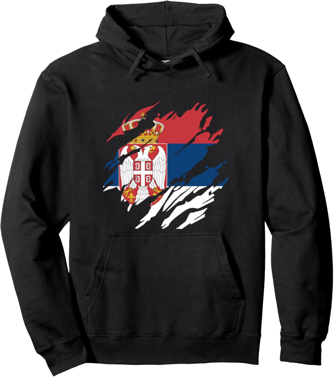 Serbische Flagge Serbien Pullover Hoodie