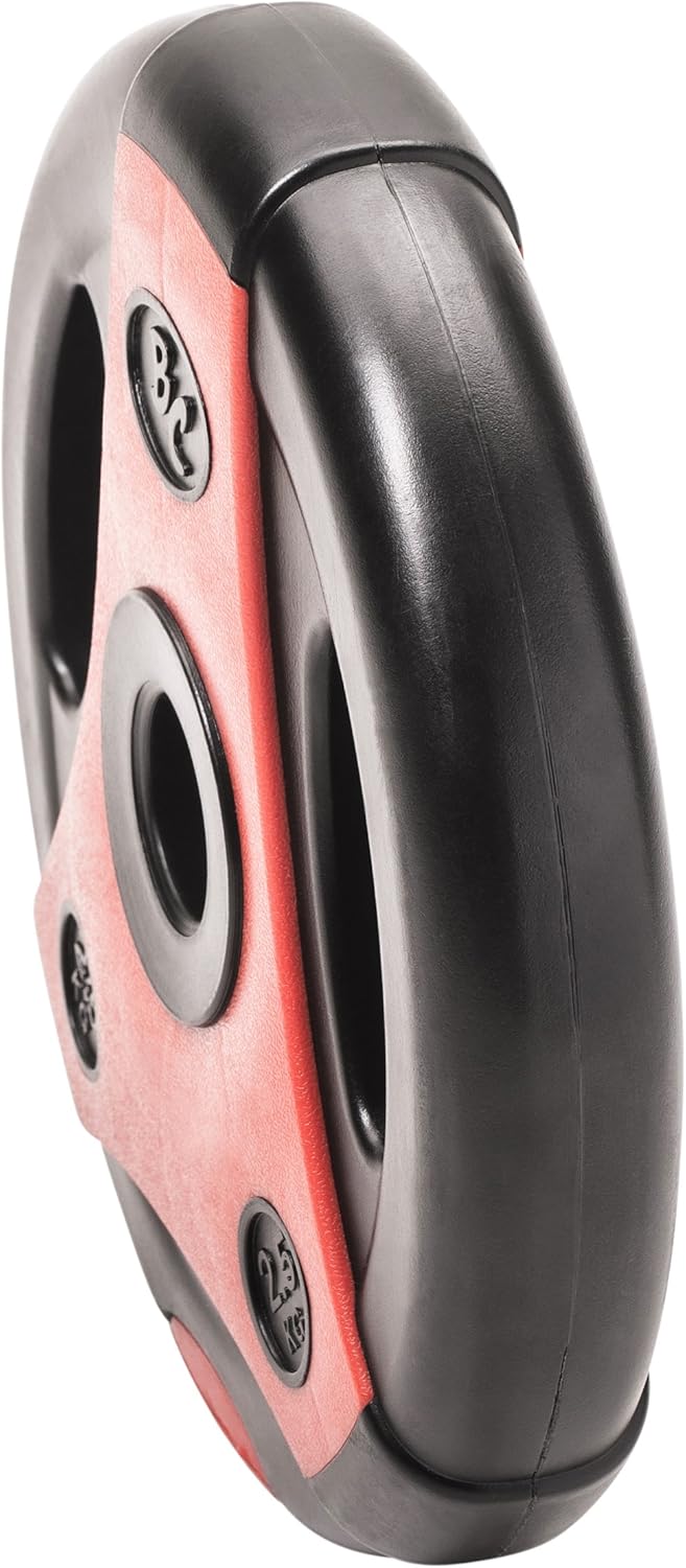 Bad Company K-Grip Hantelscheiben mit Griffen I Kunststoff ummantelte Gewichte 30/31 mm Paarweise (2