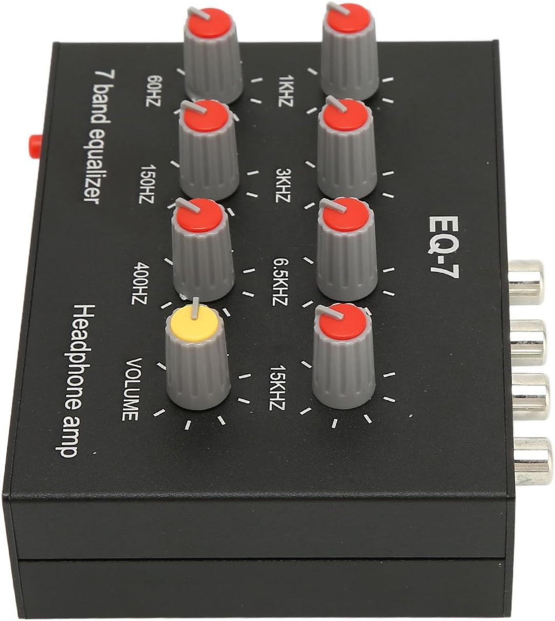 Cuifati 7-Band-Sound-Equalizer, Zweikanal-Digital-Equalizer mit Hoher Basseinstellung, Car-Audio-Gra