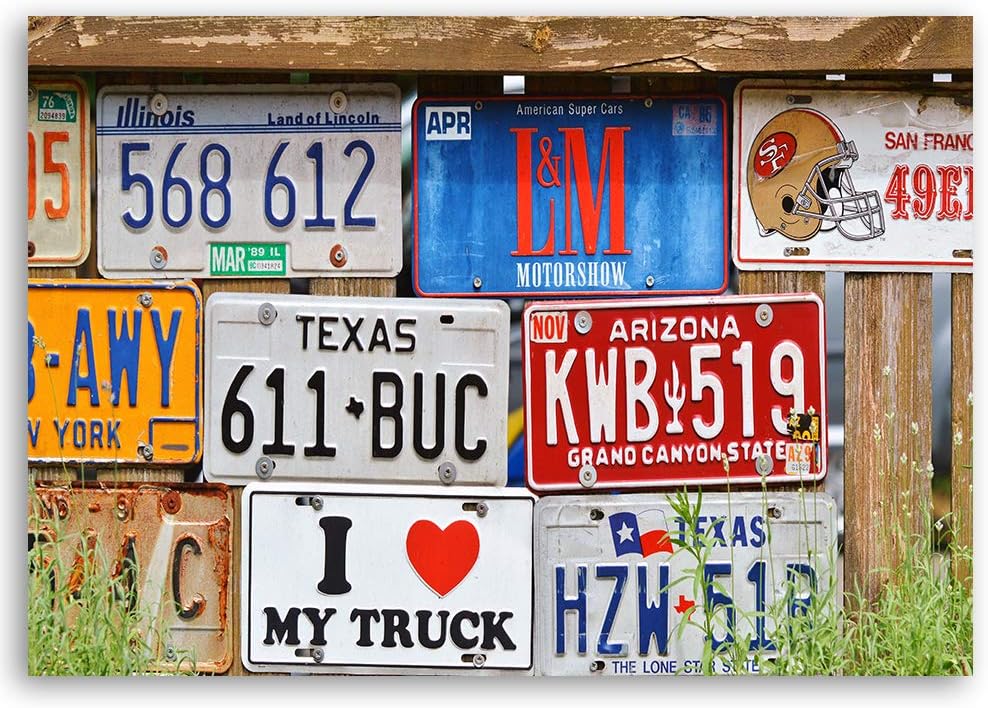 Leinwandbild XXL USA Wandbild Kunst für Schlafzimmer mehrfarbig 120x80 cm Leinwandbild 120x80 cm meh