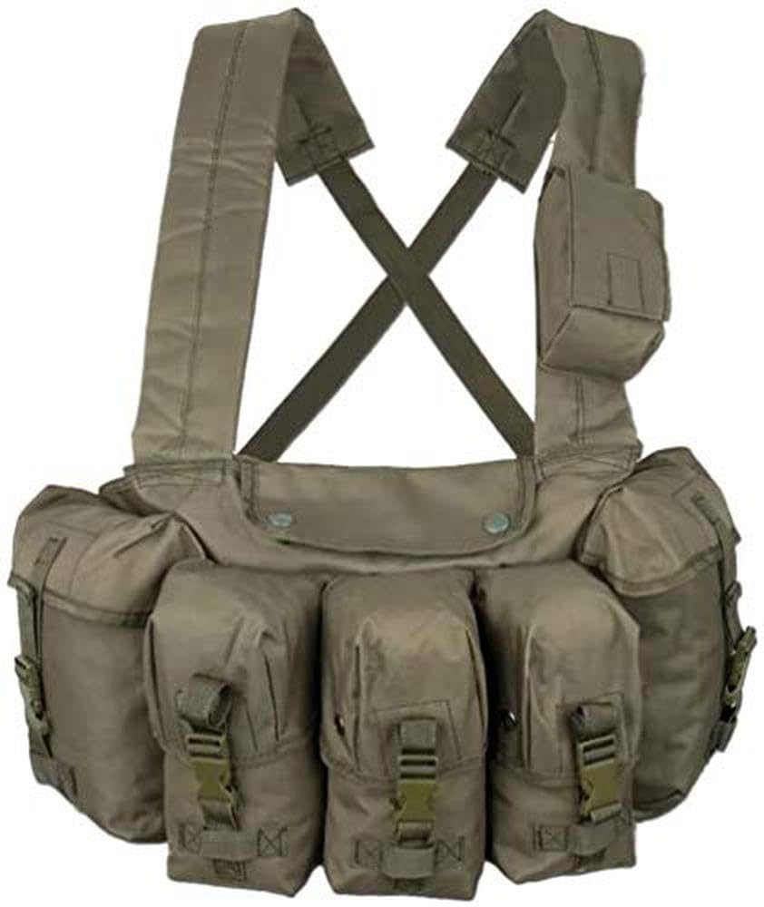 Mil-Tec Unisex 1610353000190000-brystrig Chest Rig, oliv, Einheitsgrösse EU