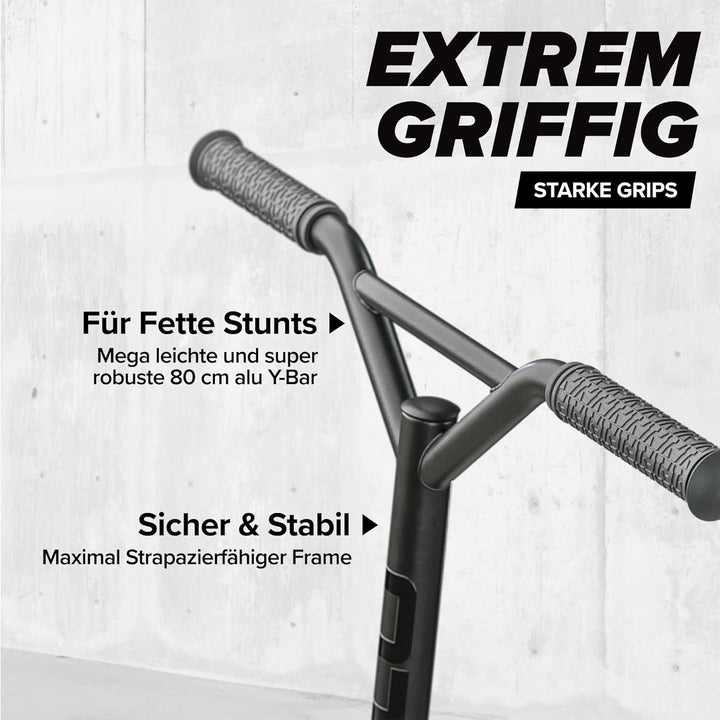 Apollo Stunt Scooter - Genius Pro | Robuster Kinder Scooter mit ABEC 9 Kugellager | Trick Roller, Tr
