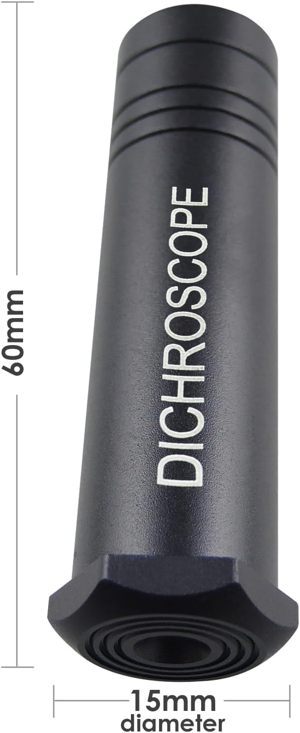 60mm Lupe Calcit Dichroskop zwei Pleochroic Farben Edelstein Identifikation Lupe für Edelsteine Schm