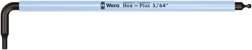 Wera 05022640001 950/9 Hex-Plus Multicolour Imperial 2, Winkelschlüsselsatz, zöllig, BlackLaser, 9-t