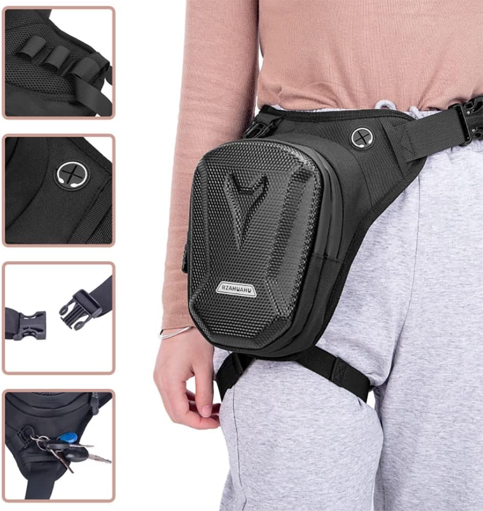 Gutriff Oberschenkeltasche und Beintasche für Herren und Damen, für Laufen, Radfahren, Motorrad, Spo