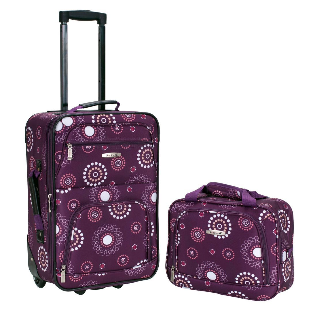 Rockland Modisches Softside-Gepäck-Set, Violett/Perle, Einheitsgrösse, Fashion Softside Gepäck-Set E