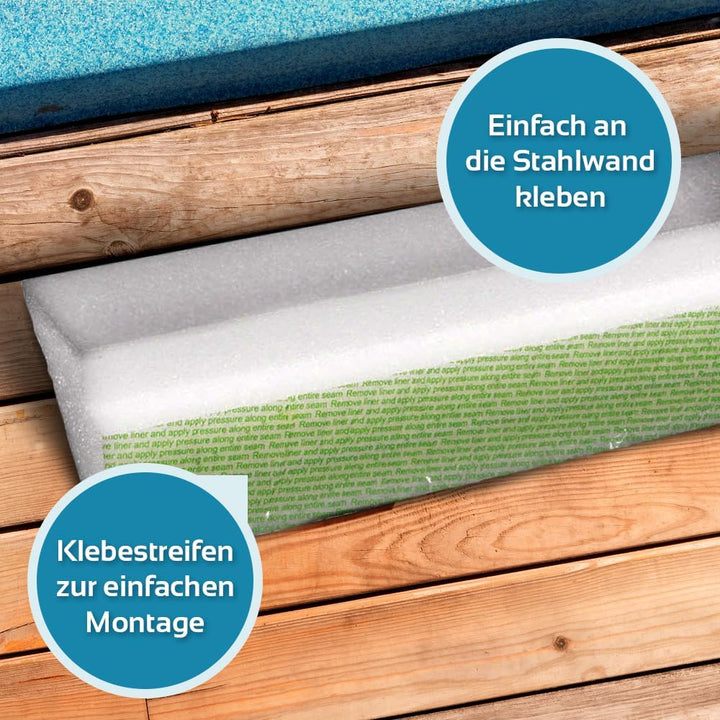 POOL Total Eckeinlagen für 8,00 x 4,00 m Ovalbecken - Erleichtern die Reinigung und schützen die Fol