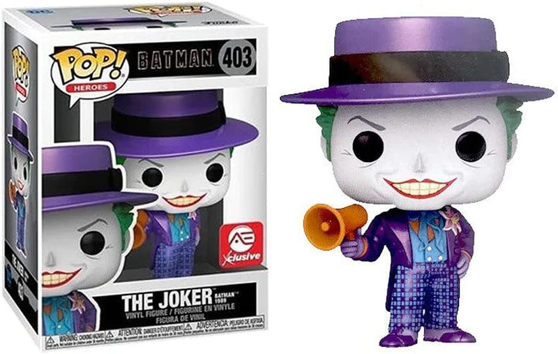 Funko Pop Batman 1989 The Joker AE Metallic Exclusive