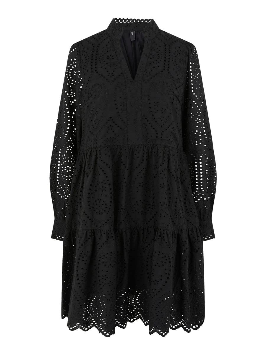 YAS Damen Yasholi Ls Dress S. Noos Kleid M Schwarz, M Schwarz