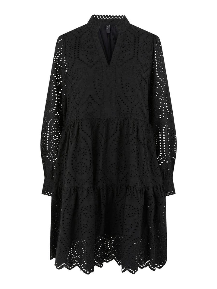 YAS Damen Yasholi Ls Dress S. Noos Kleid M Schwarz, M Schwarz