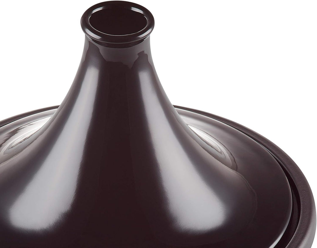 LE CREUSET Gusseisen-Tagine, Rund, Ø 31 cm, Für alle Herdarten, Induktion und Backofen geeignet, Sch