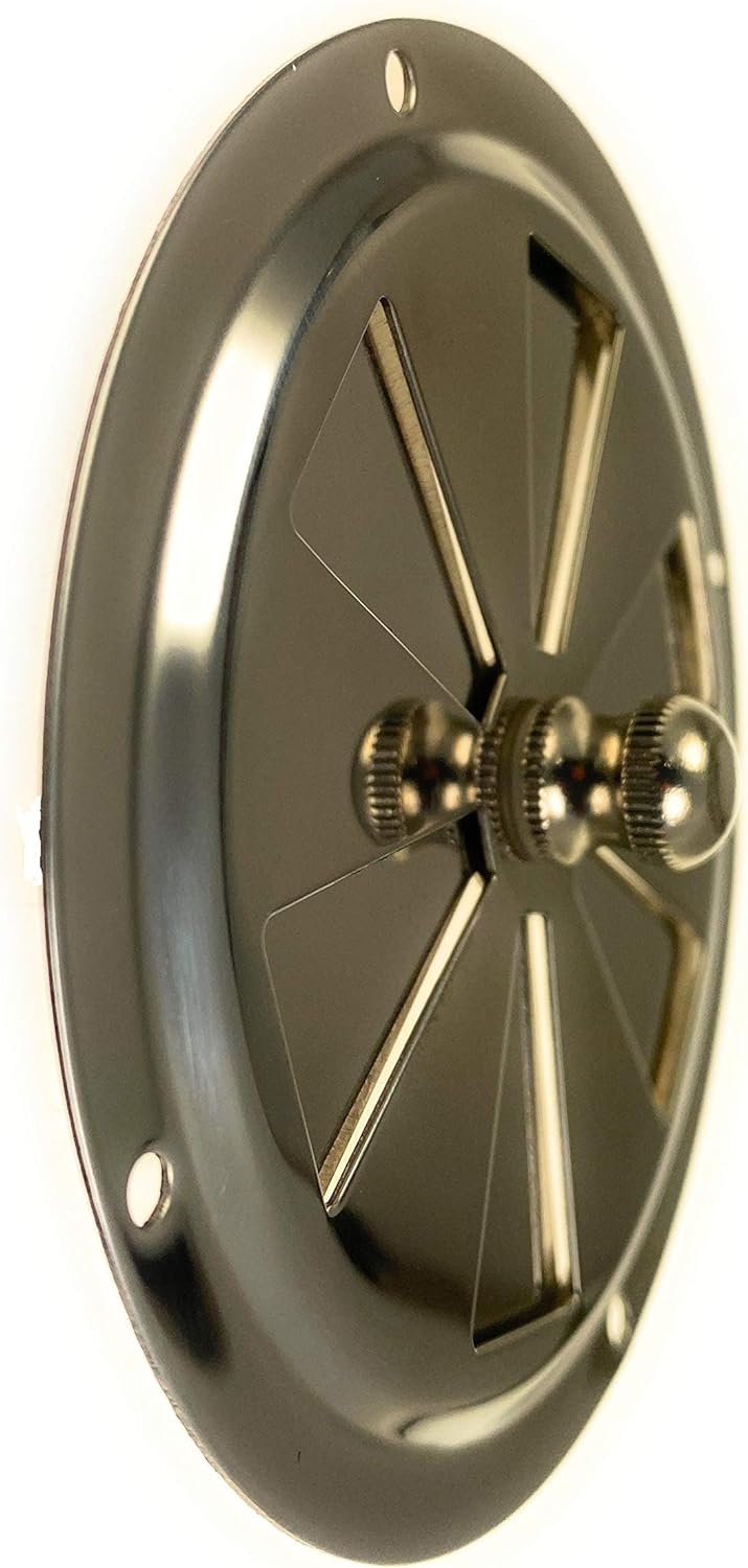 ARBO-INOX 4 x Lüftungsrosette Lüfter Kiemenlüfter Edelstahl 100mm