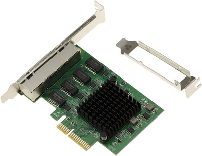 KALEA-INFORMATIQUE PCIe x4 Netzwerk-Controller-Karte mit 4 RJ45 Gigabit Ethernet 10 100 1000 Mbps LA