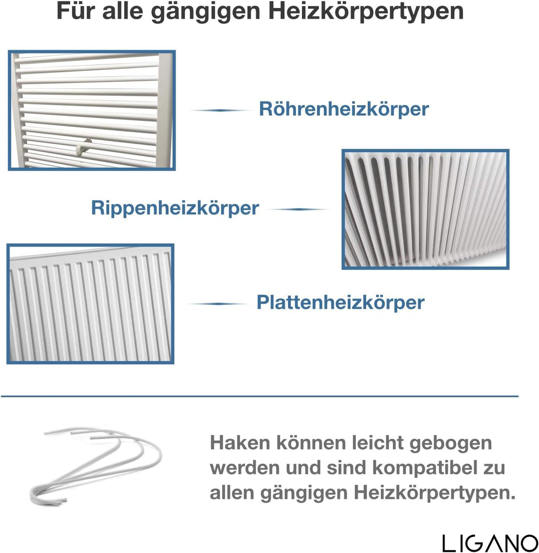 Ligano® Heizkörper Luftbefeuchter mit Blumen-Motiv – Keramik Wasserverdunster für die Heizung – 3 St