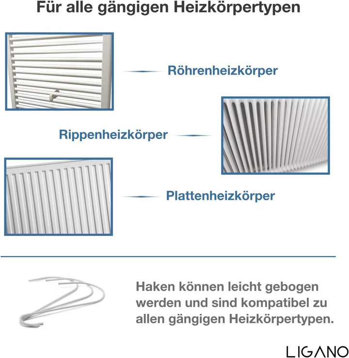 Ligano® Heizkörper Luftbefeuchter mit Blumen-Motiv – Keramik Wasserverdunster für die Heizung – 3 St
