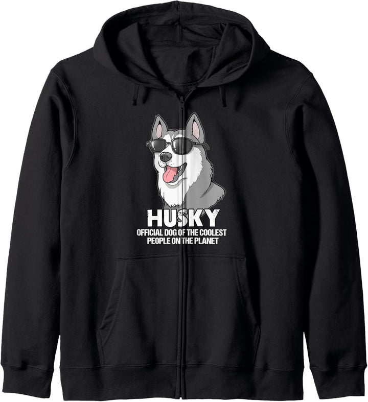 Coole Husky Geschenk Husky Besitzer Geschenk Kapuzenjacke