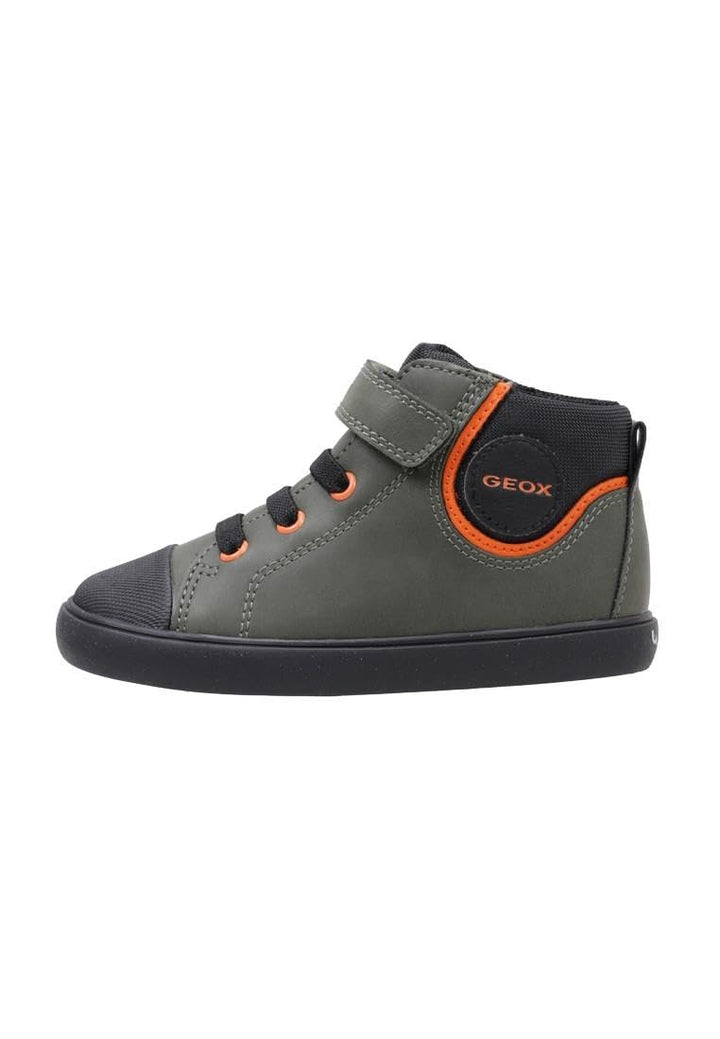 Geox Baby-Jungen B Gisli Boy B Sneaker 20 EU Dk Green Black, 20 EU Dk Green Black