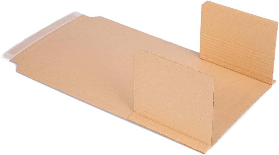 300 Buchverpackungen 245 x 165 x 20-70 mm braun Kartonagen BV-2