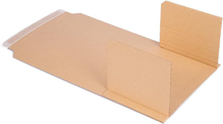 300 Buchverpackungen 245 x 165 x 20-70 mm braun Kartonagen BV-2