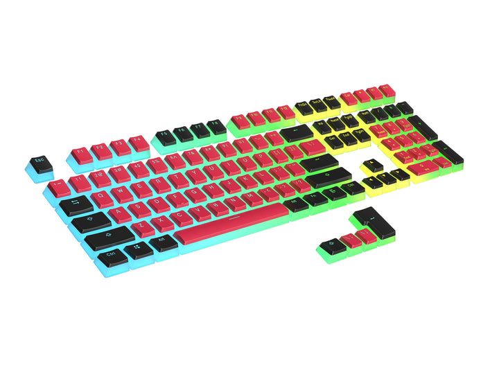 Ranked Pudding PBT-Tastenkappen | 112 Double Shot Transluzent ANSI US- und ISO-Layout | OEM-Profil f