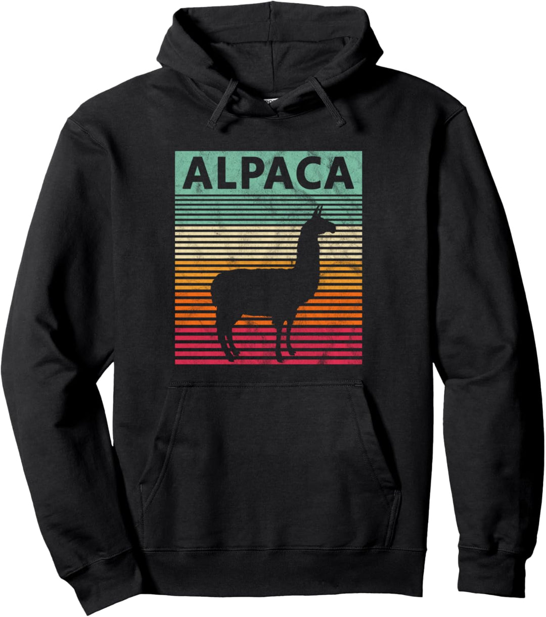 Alpaka Retro Vintage Alpaka Pullover Hoodie