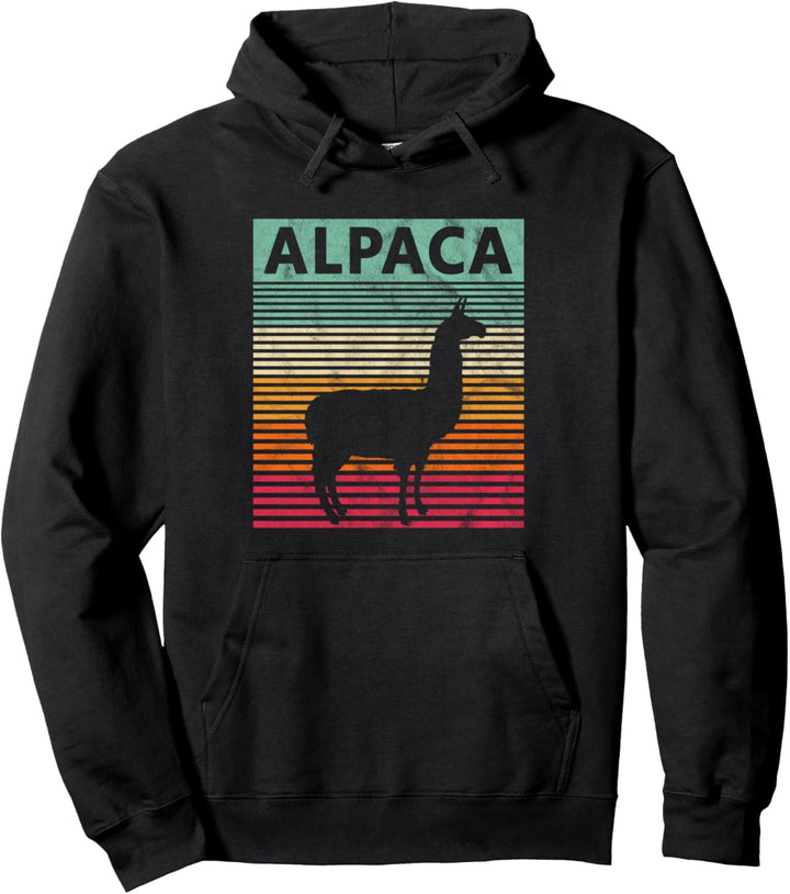 Alpaka Retro Vintage Alpaka Pullover Hoodie