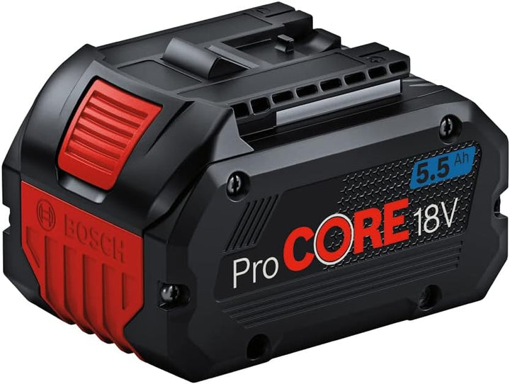 Bosch Professional 18V System Akku Starter-Set: 1x ProCORE18V 4.0Ah Akku + 1x ProCORE18V 5.5Ah Akku