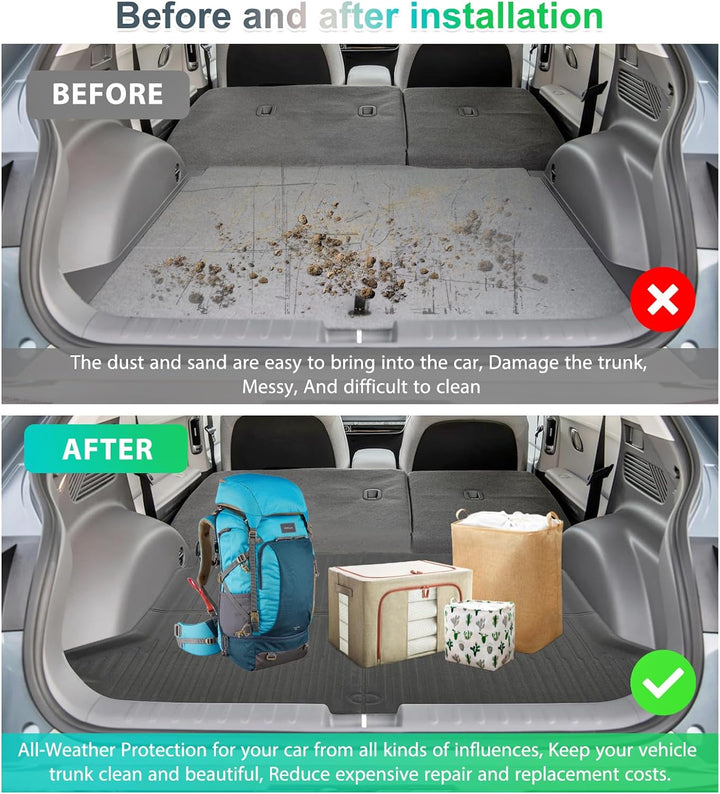 GAFAT 2021 2022 2023 Neu Hyunda-i Ioniq 5 Kofferraummatte, Ioniq 5 Kofferraumwanne Antirutschmatten