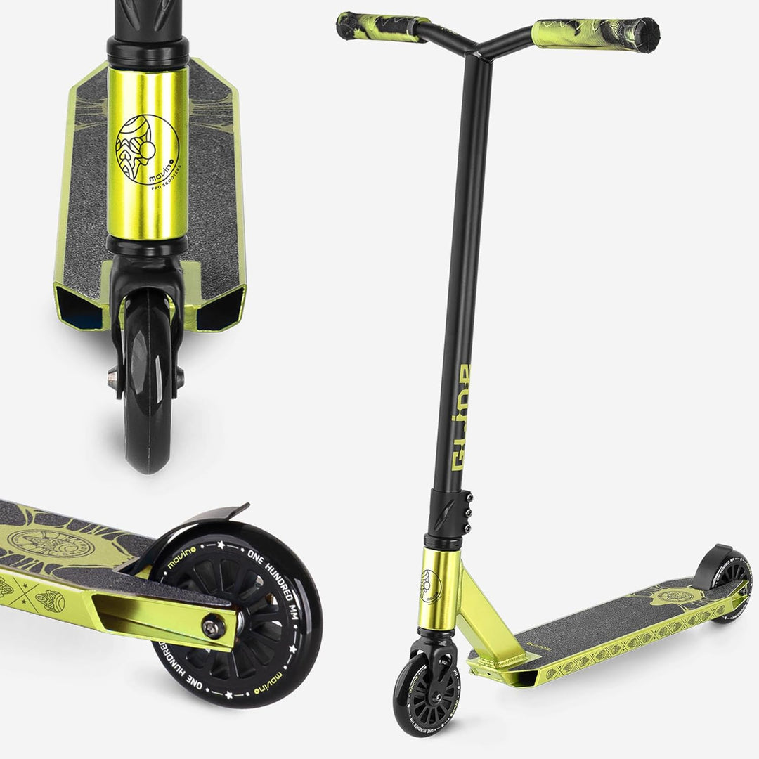 Movino Stunt Scooter Profi Roller für Erwachsene & Jugendliche mit ABEC 9 Kugellagern Kickscooter mi