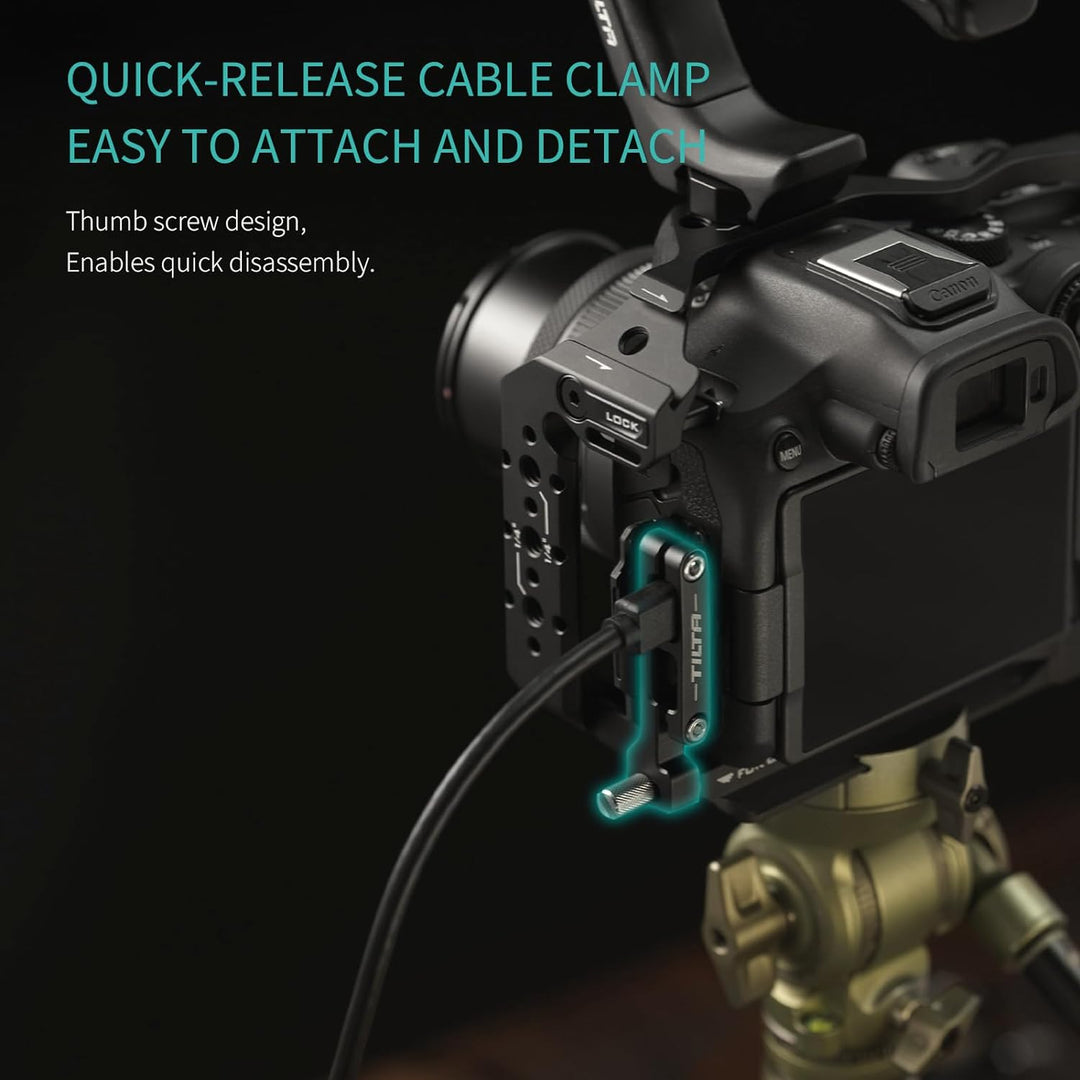Tilta R7 Käfig, kompletter Kamerakäfig kompatibel mit Canon R7 mit EF-R Mount Adapter Unterstützung