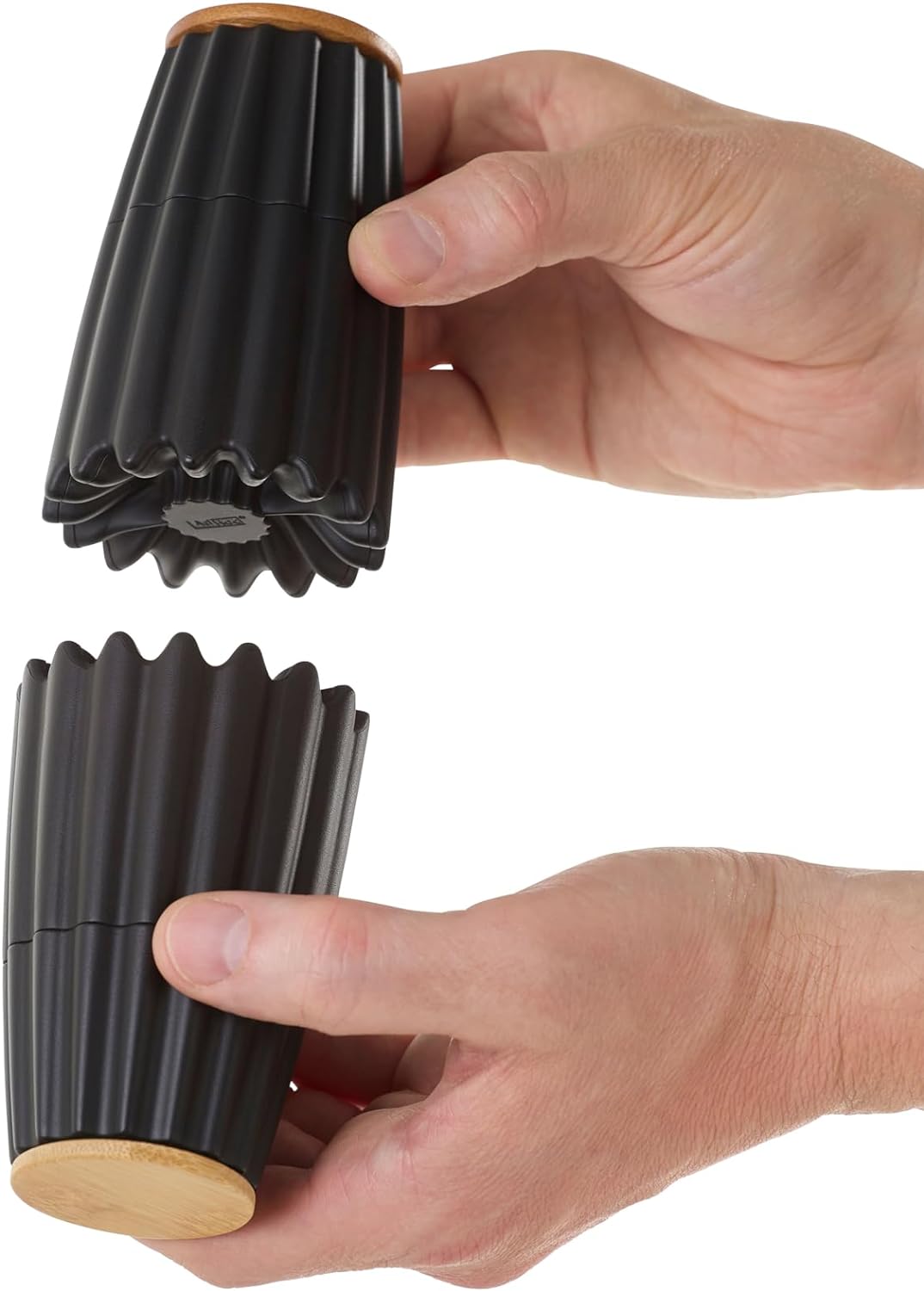 AdHoc MP905 Magnetische Doppelmühle oder 2x kleine Einzelmühle MagTwo, für Pfeffer und Salz, Keramik