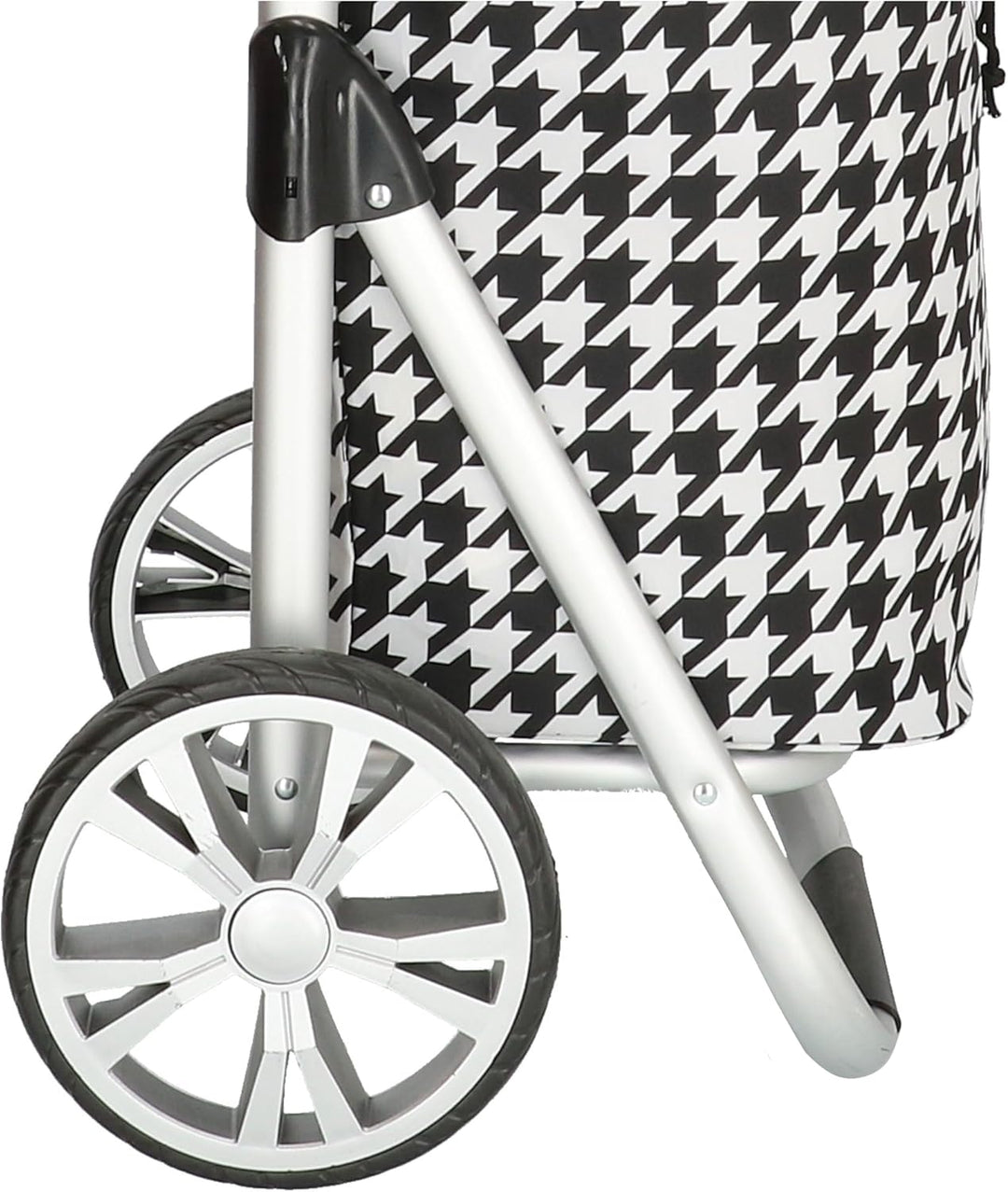 Beagles Alberic Einkaufstrolley mit Doppelrädern - Praktischer Boodschappen Trolley mit Ständer und