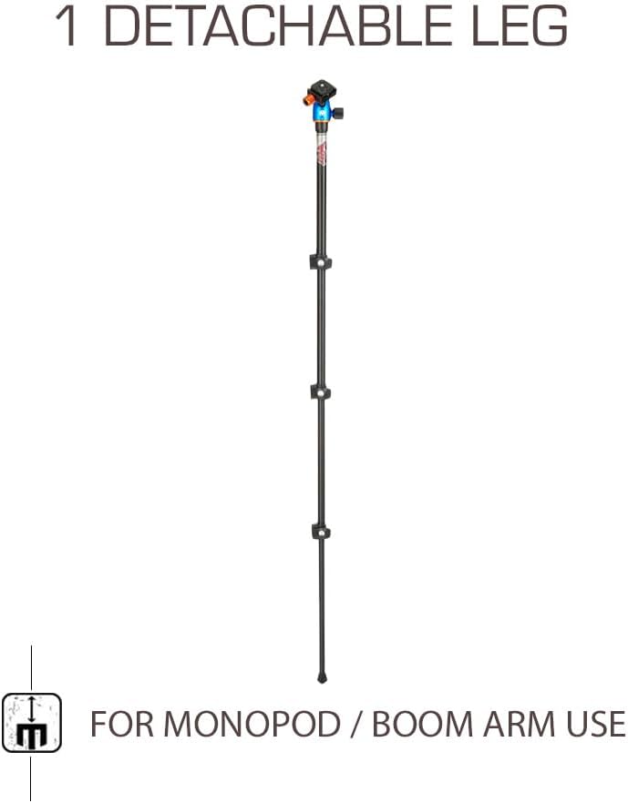 3 Legged Thing Patti 2.0 Flip Lock Stativ mit AirHed Mini Ocean Blue Ozeanblau, Ozeanblau