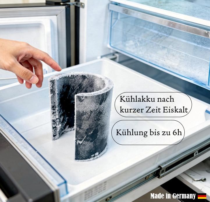 Weinkühler mit Kühlmanschette & Beleuchtung - doppelwandiger Flaschenkühler für perfekten Weingenuss