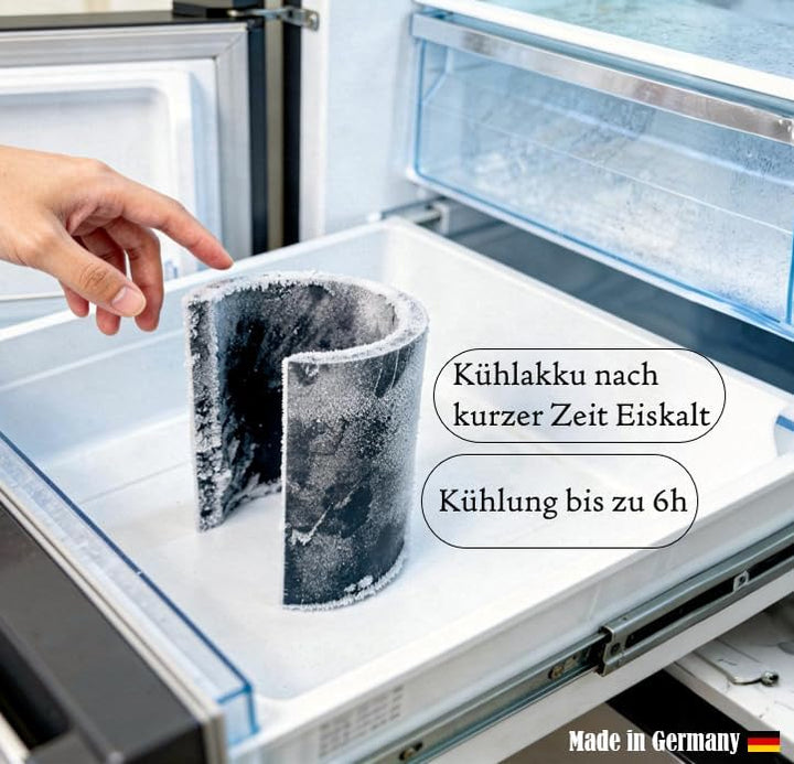 Weinkühler mit Kühlmanschette & Beleuchtung - doppelwandiger Flaschenkühler für perfekten Weingenuss