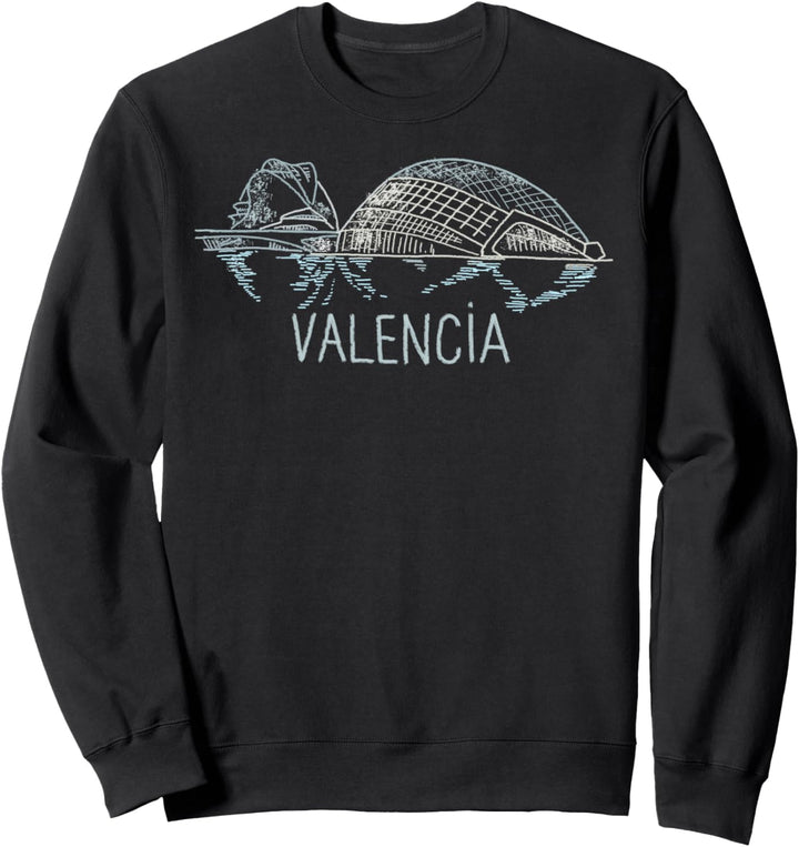 Valencia Spanien Kunstgeschenk Männer Frauen Sweatshirt