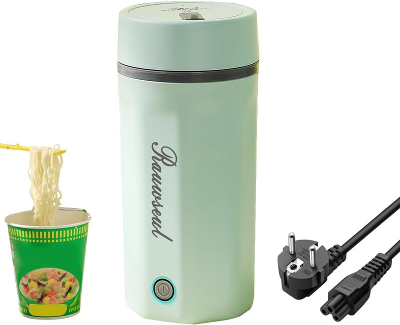 Elektrischer Reise-Wasserkocher 500ml, Tragbarer Mini-Wärmebecher, 3-in-1, Mini-Thermoskanne 304, Ge