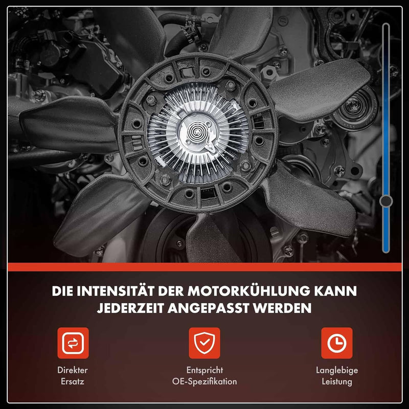 Frankberg Lüfterkupplung Kühlerlüfter Kompatibel mit Omega A 16 17 19 1.8L 2.0L Benzin 1986-1994 Ome