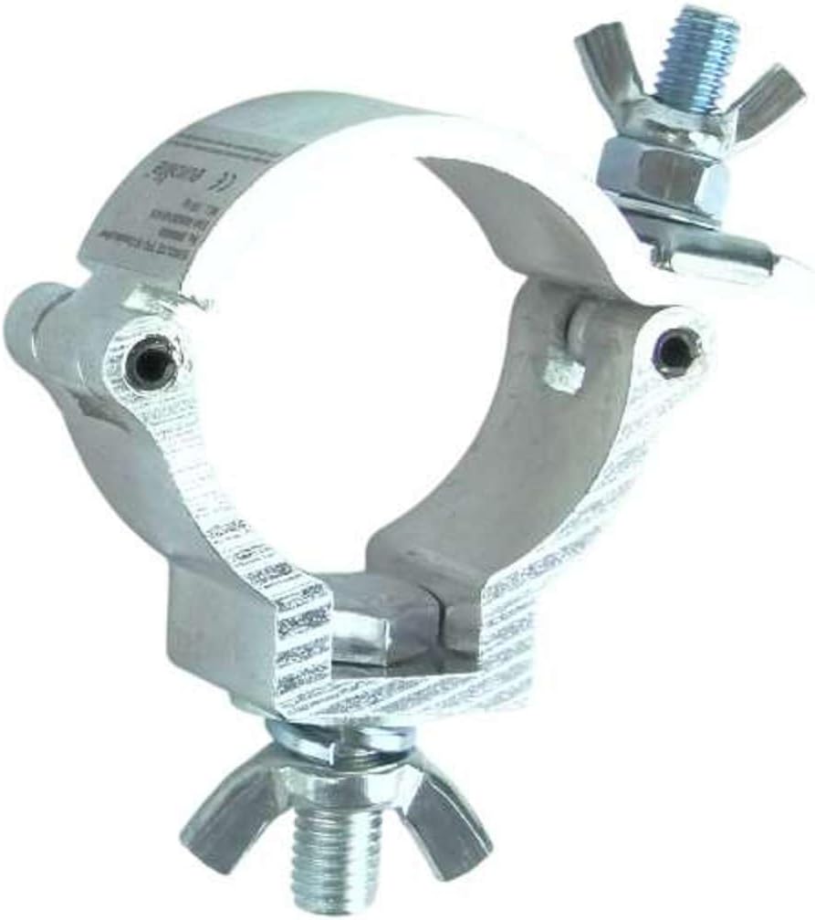 6 x Eurolite TPC-10 Half Coupler 30 mm breit Scheinwerferhaken Theaterhaken Schelle Montagehaken für