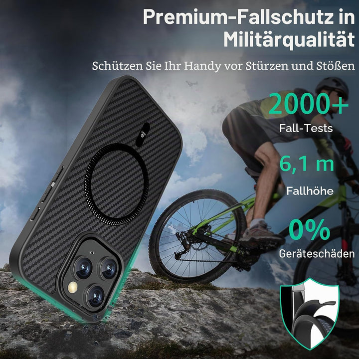 ONES Magnetisch für iPhone 11 Pro Max Ultradünne Hülle, Kompatibel mit MagSafe, Fallschutz in Militä
