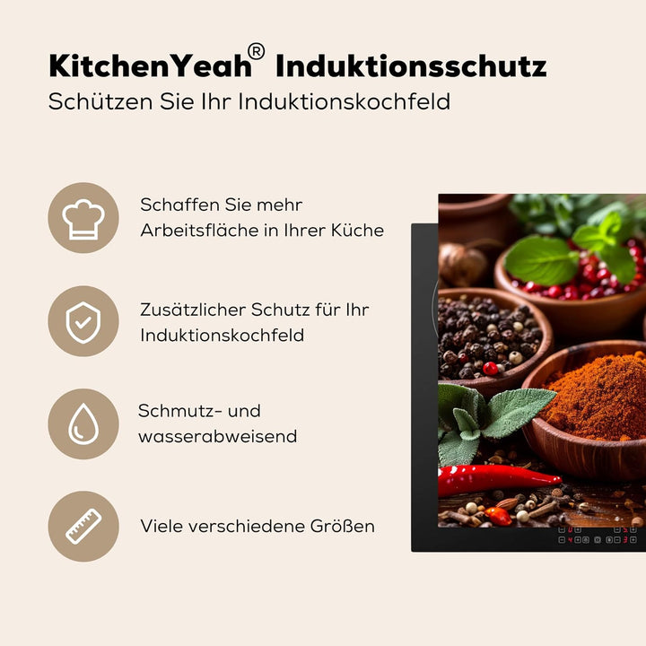 KitchenYeah© Herdabdeckplatte 70x52 cm Einteilig Abdeckplatten Cerankochfeld Abdeckung Ceranfeld Her