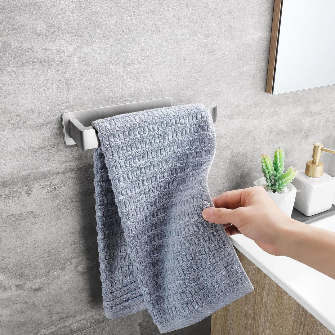 OETAMS Handtuchhalter Ohne Bohren, 304 Edelstahl Handtuchstange Selbstklebend, Einarmig Badetuchhalt