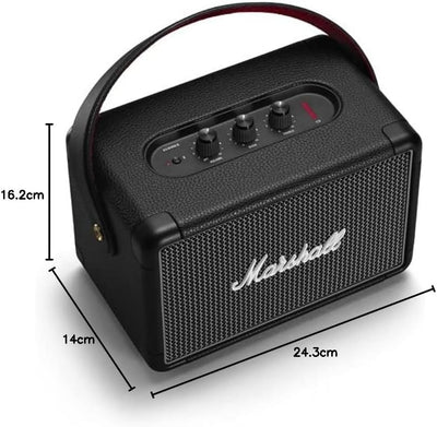 Marshall Kilburn II Bluetooth Tragbarer Lautsprecher, Kabelloser, Wasserabweisend - Schwarz, EU Schw