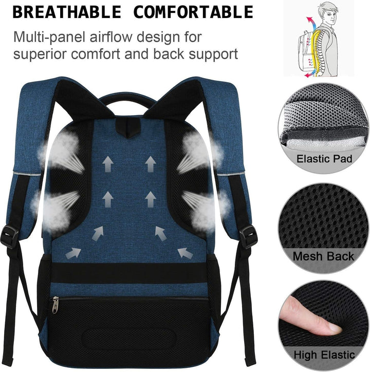 YAMTION Rucksack Arbeit, Schulrucksack Jungen Mädchen Teenager mit USB-Ladeanschluss für Reisen Camp