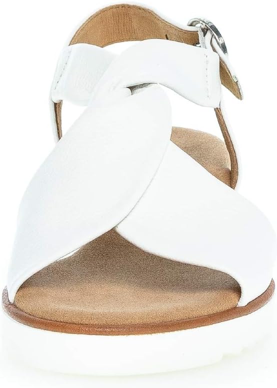 Gabor Damen Keilsandalen | Frauen Sandalen | Moderate Mehrweite (G) 37.5 EU Weiss, 37.5 EU Weiss