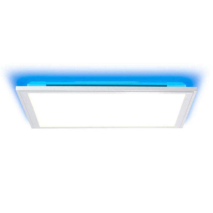 BRILLIANT Lampe Alissa LED Deckenaufbau-Paneel 40x40cm silber/weiss | 1x 32W LED integriert (Samsung