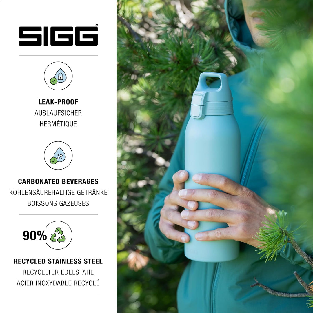 Sigg - Edelstahl Trinkflasche - Shield ONE - Für Kohlensäurehaltige Getränke Geeignet - Auslaufsiche