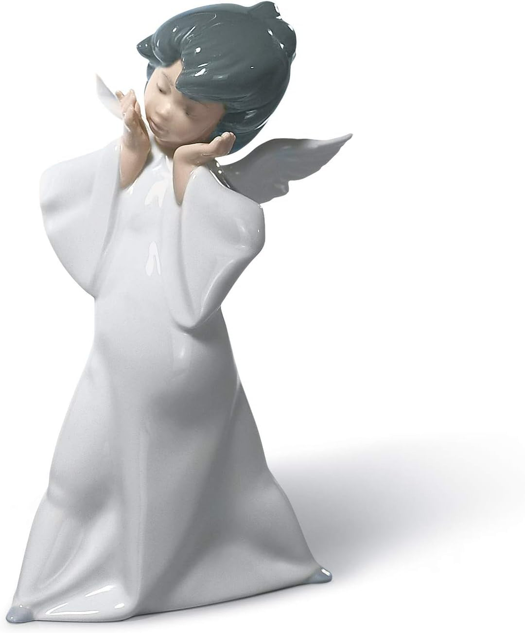 LLADRÓ Figur Mimender Engel. Engel. Porzellan.