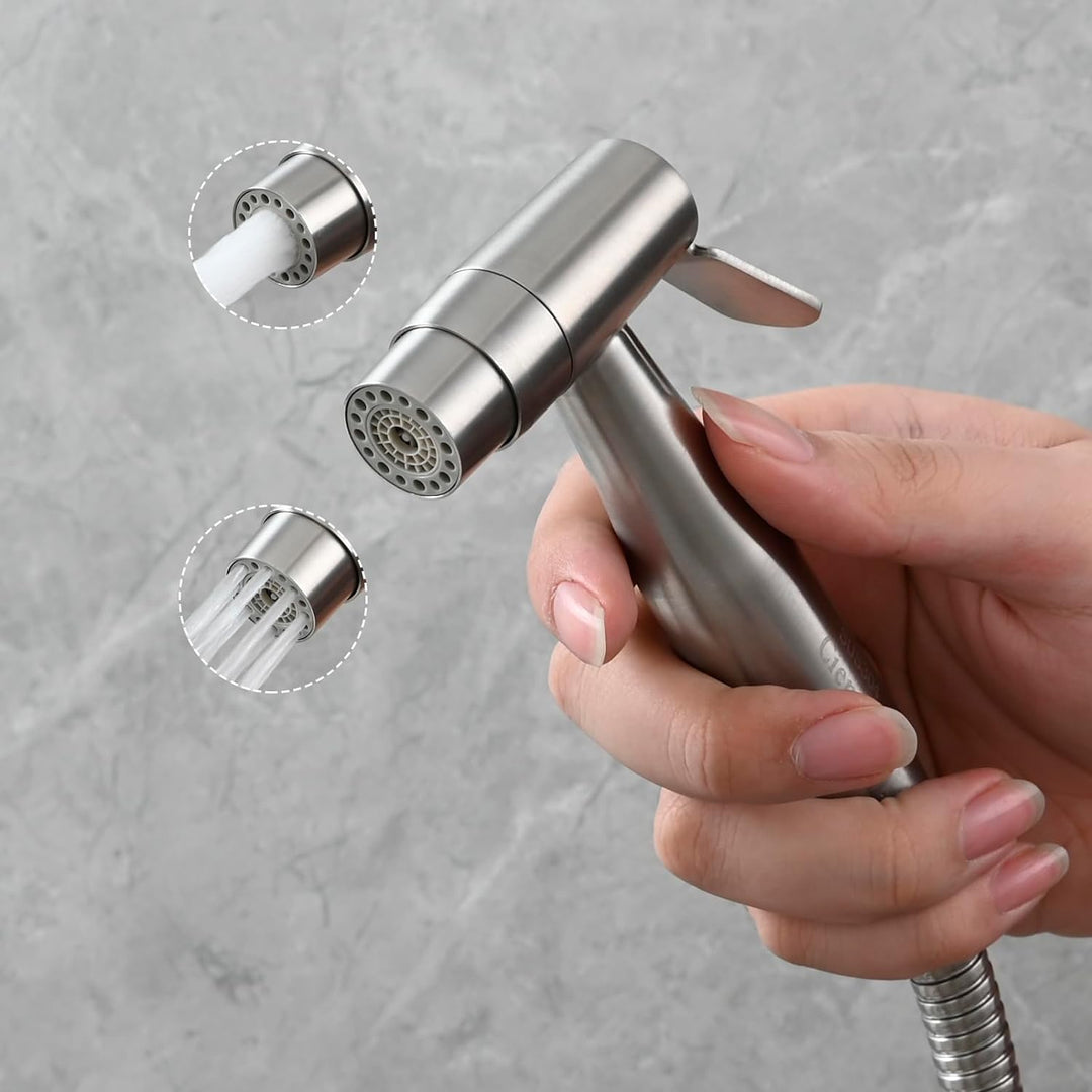 CIENCIA Bidet-Handbrause für Toilette Sprayer Premium Edelstahl Sprüher Shattaf Komplett Bidet Set f